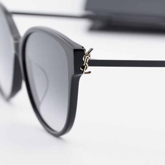 Saint Laurent SLM48S_A/K 002 Cat Eye Sunglasses - Black/Grey main image 6